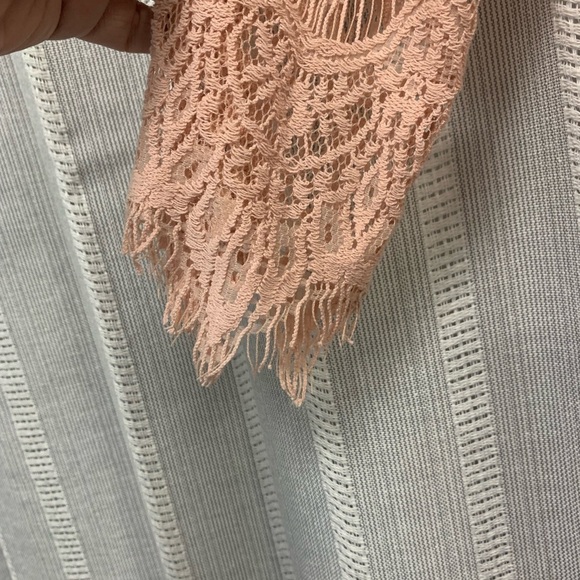 RN Studio by‎ RonniNicole Pink Peach Lace Dress Size 6 - Picture 8 of 11